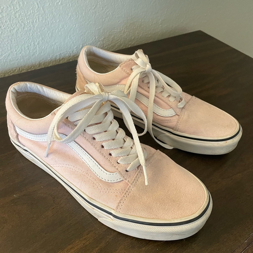 Pink and White Vans